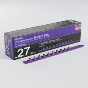 Simpson Strong-Tie P27SL6 P27SL 0.27-Caliber Plastic, 10-Shot Strip Load, Purple (100-Qty)