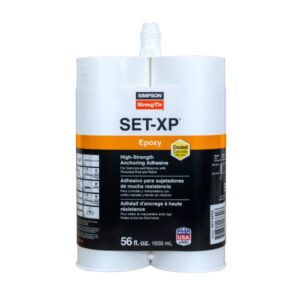Simpson Strong-Tie SET-XP56 SET-XP® 56-oz. High-Strength Epoxy Adhesive Cartridge