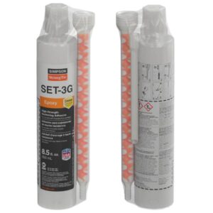 Simpson Strong-Tie SET3G10 SET-3G™ 8.5-oz. High-Strength Epoxy Adhesive w/ 1 Nozzle and Extension